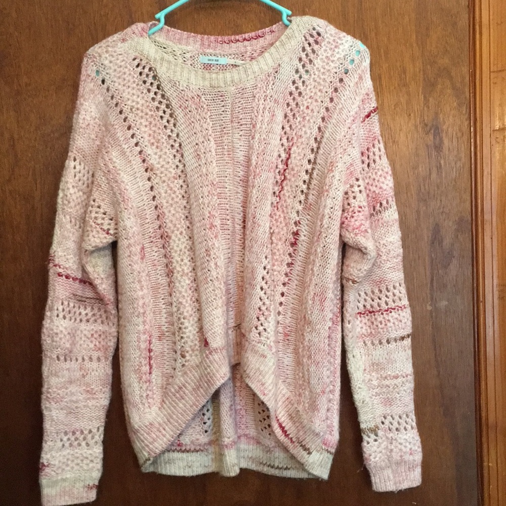 Pink fuzzy sweater